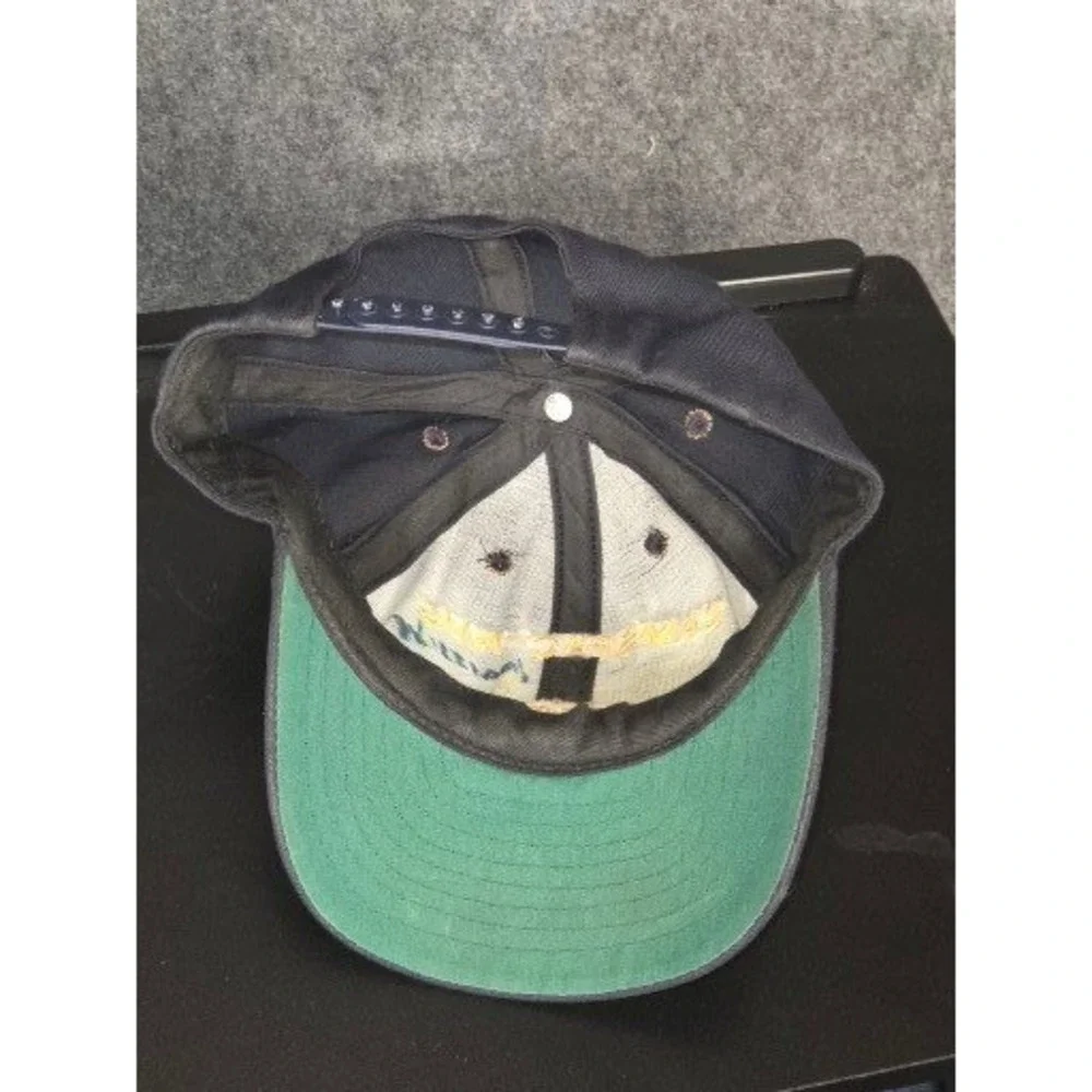 Vintage CAMSPAC-NMC Pt‎ Reyes CA Navy Blue Snapback Hat Mens California Military